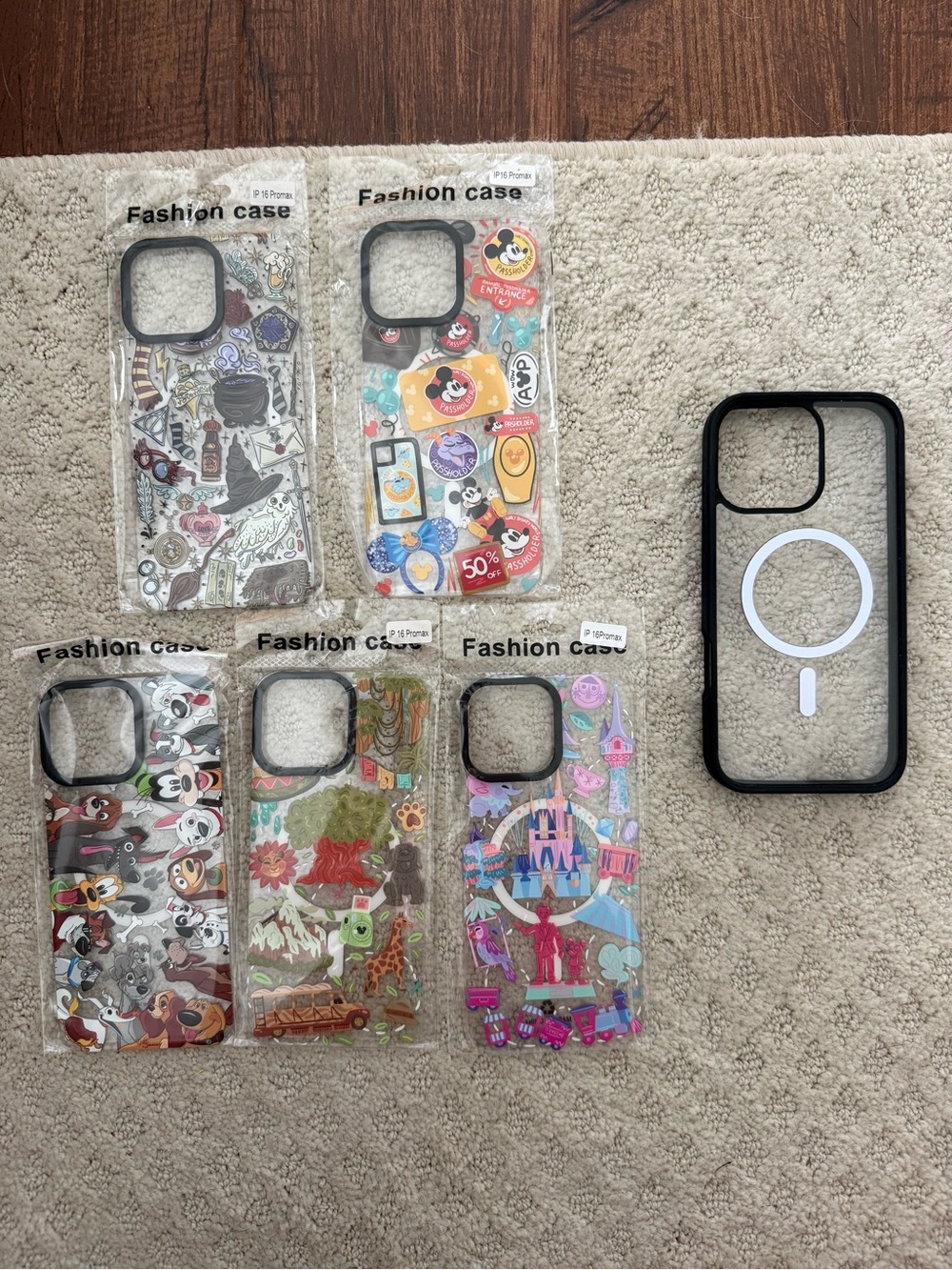 bundle of base case with interchangeable magnetic plates- iPhone 16 Pro Max